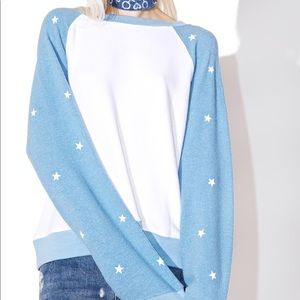 NWOT Wildfox Varsity Football Stars Sweater